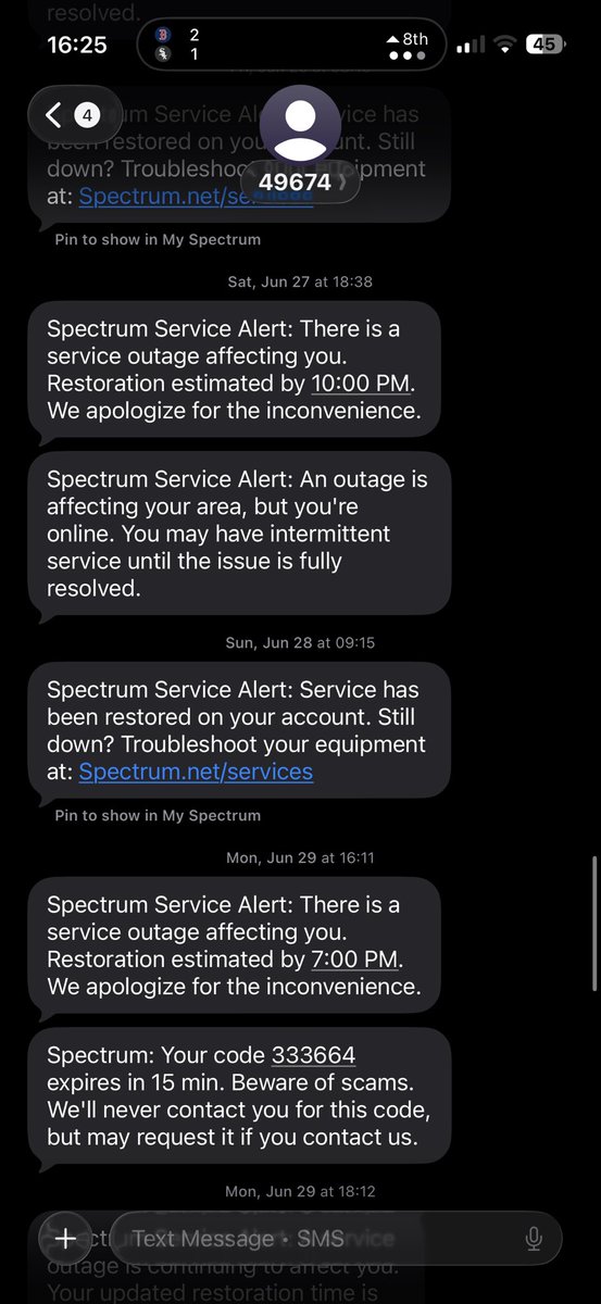 brandon_flood's tweet photo. @GetSpectrum this is not acceptable. https://t.co/zfBztyYOKE