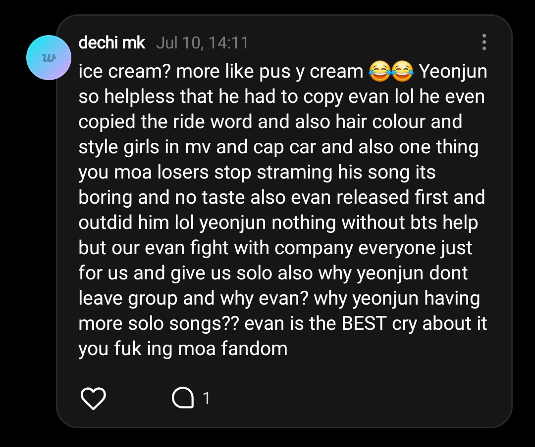 zitreu's tweet photo. If Yeonjun is so helpless and so bad then hop off his dick maybe https://t.co/i6IHoNefRG