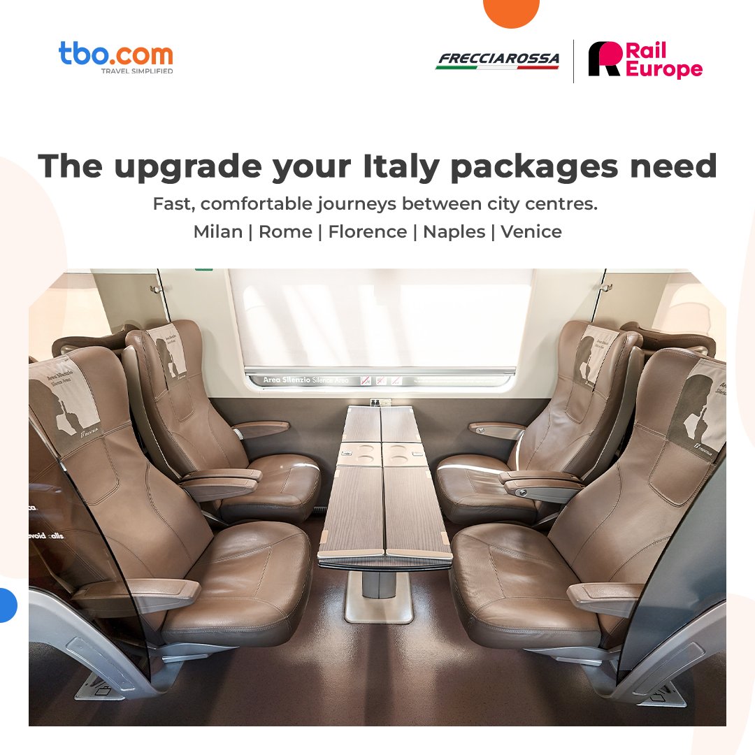 TBO_INDIA's tweet photo. More cities. Better itineraries. Greater value for your clients.

With Trenitalia's high-speed rail network, connecting Italy's iconic destinations has never been easier.

Book Trenitalia today!
https://t.co/9KdLVELTjV

#Trenitalia #RailEurope #Switzerland #TBO #TravelAgents https://t.co/0u15Oj2Ijq