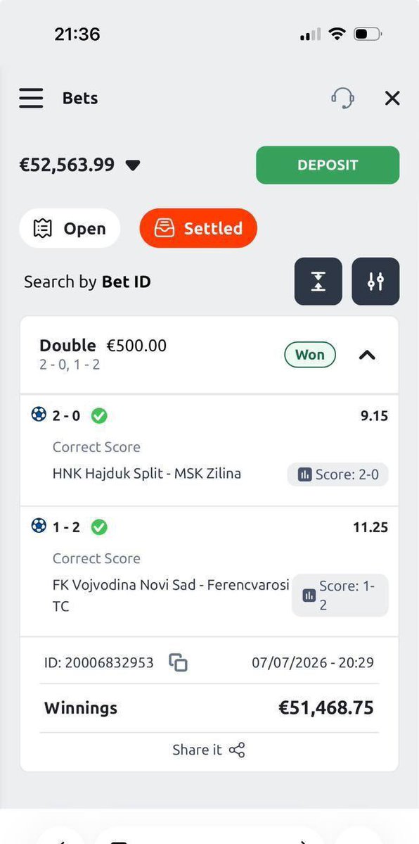 Professional0p's tweet photo. Another History Made 🤩🎉
Another Proof of Accuracy, Once Again! 

Real Proofs- 100% Genuine, No Fake Slips Only Clean Proofs And Real Results ⭐️💸 This isn’t luck it’s the result of expert, data driven analysis.

The Games Are 100% Fixed No Doubts
Don’t Miss Out The  Next ticket https://t.co/JHdBSTkley