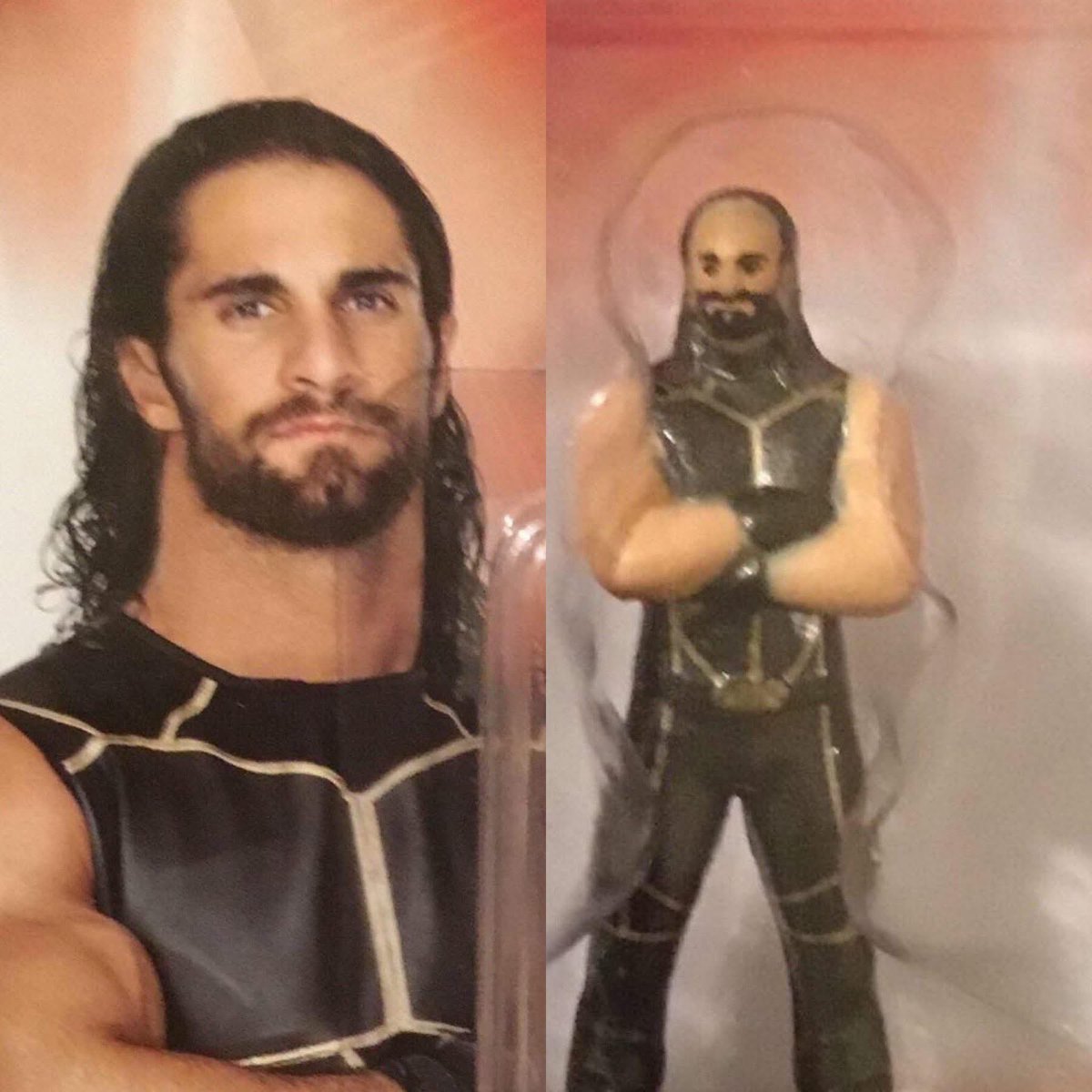 HeartBreakCorb's tweet photo. Check y’all local Walmart for the new Meth Tweakin Rollins action figures 😂 https://t.co/roHOg091RJ