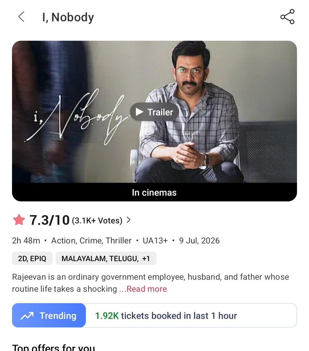 LukeAntonyR's tweet photo. Day 2 of Superstar raju film🔥
Top director,goodwill
Mixed talk
🤣
Without lal fans rajan is nothing
No fanbase 
Ww20 cr polum verilla 😂
#PrithvirajSukumaran https://t.co/Sj8LvElwLB
