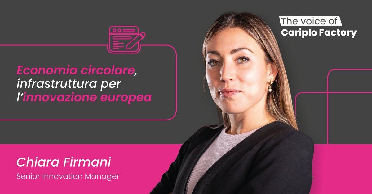 FactoryPlus_PR's tweet photo. 𝗘𝗰𝗼𝗻𝗼𝗺𝗶𝗮 𝗖𝗶𝗿𝗰𝗼𝗹𝗮𝗿𝗲, 𝗶𝗻𝗳𝗿𝗮𝘀𝘁𝗿𝘂𝘁𝘁𝘂𝗿𝗮 𝗽𝗲𝗿 𝗹'𝗶𝗻𝗻𝗼𝘃𝗮𝘇𝗶𝗼𝗻𝗲 𝗲𝘂𝗿𝗼𝗽𝗲𝗮.

Scopri di più nell'approfondimento a cura di Chiara Firmani, Senior Innovation Manager di CariploFactory: https://t.co/JdYObdAvf9

#TheVoiceofCariploFactory https://t.co/GD047DbOsd