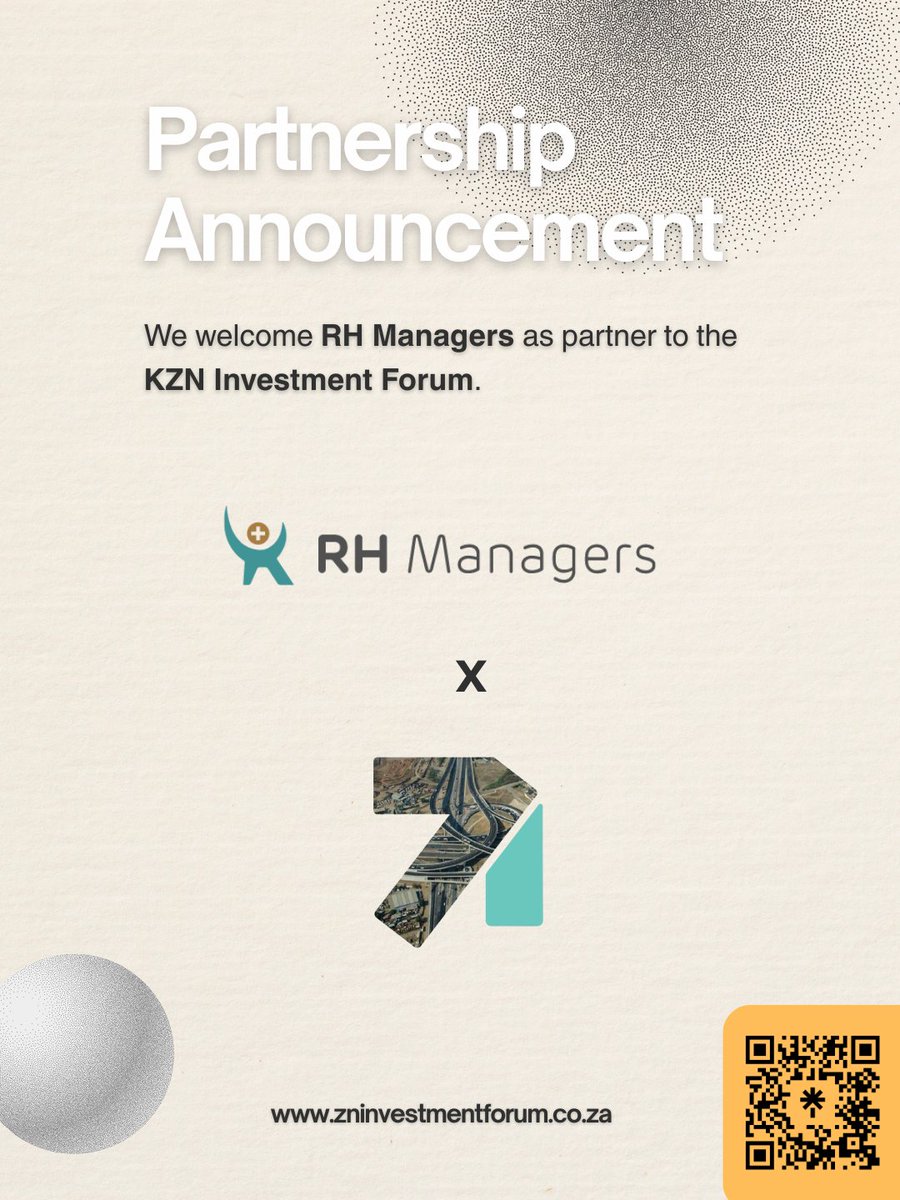 MoneyCapitalPod's tweet photo. RH Managers joins as an official partner of the #KZNInvestmentForum2026.

RH Managers is charting the path to healthcare and impact investing in Africa, having invested over R3.5 billion across more than 39 companies in just eight years. 

🔗 Register: https://t.co/ZwofVZMP9i https://t.co/1GSuO7m7kZ