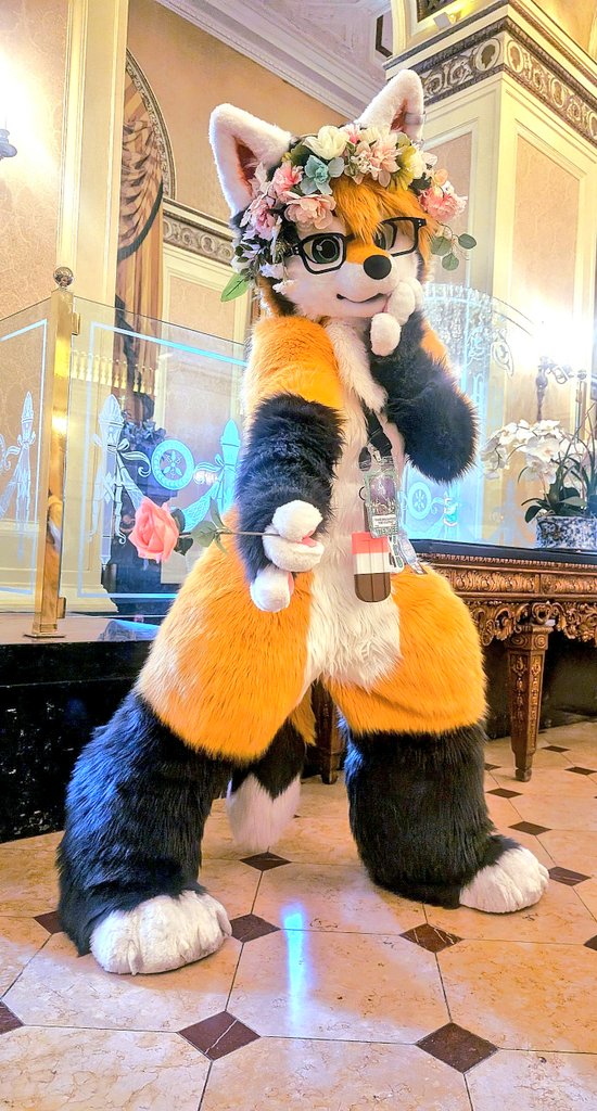 Haiku_Fox's tweet photo. Oh, I believe you may have dropped this?

No? Well why dont you keep it anyways cutie ~🌹✨️

---
📷: @wafflewolpy
#FursuitFriday #Furry #Fursuit https://t.co/WXjTSLw4bX
