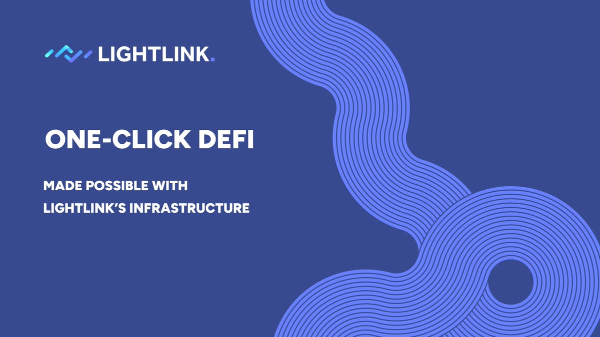 LightLinkChain's tweet photo. 1/5 Can you swap tokens in one tap? Can you provide liquidity with one click?

Nope, you’ll go through multiple screens, approvals, and confirmations before completing the one action you actually wanted

But can DeFi be one-click? Probably yes, with infrastructure like LightLink https://t.co/tRlgj8WL0m