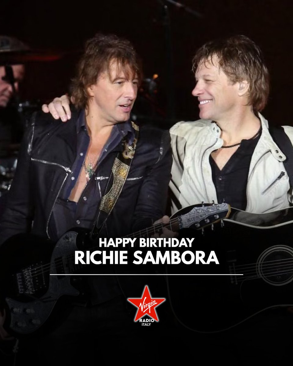 VirginRadioIT's tweet photo. Buon compleanno @TheRealSambora 🔴 Oggi lo storico chitarrista dei @BonJovi compie 67 anni. Scopri la su storia: https://t.co/pt1oc6gZKk
#RichieSambora #BonJovi #VirginRadio #StyleRock https://t.co/yxjYJUCQRl