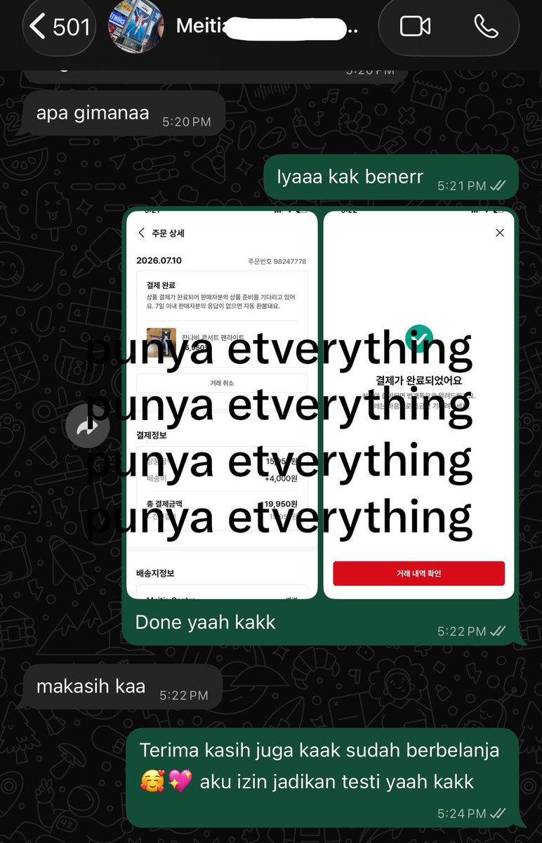 etverything's tweet photo. #ETVERYTHING_PROOF hari ini udah dua orang yaah yang jasa co bunjang~ 🥰  

☘️ open req co all app/web korea include bunjang, abbly, musinsa, weverse, shein, dll.
☘️ open visit store daiso, oliveyoung, abc mart, dll

☎️ https://t.co/kvwhu5txig

✅ Handcarry KR ready INA 26 Juli (bekasi)
✅ Include packing
✅ ada GO

t. wts wtb diskon hc sale jastip pre order zonauang kr promo shopper warehouse