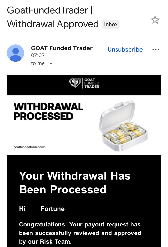 FortuneMMXM's tweet photo. Though I was praying for it to exceed 2days so I can get extra $1000. But not possible with GFT
Fastest propfirm in the History of Trading https://t.co/syah4CNm3d