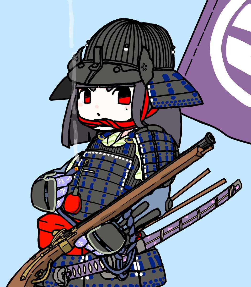 DengakuMt's tweet photo. 小松国杜氏の創作キャラクター「鶴田菊代｣を描かせていただきました。
私の解釈が多分に含まれておりますが、そこはお目溢しいただければ… https://t.co/n3kfcVbJXe