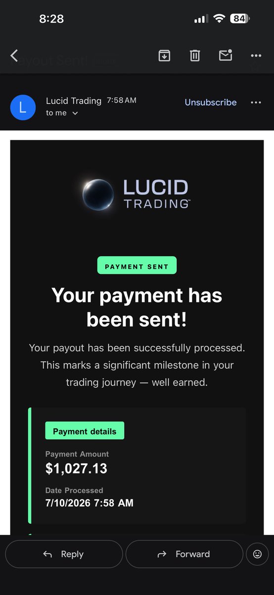 harrissd_'s tweet photo. Good start to the day! Thanks @TradingLucid  🤘 https://t.co/Q0ee7TBopd