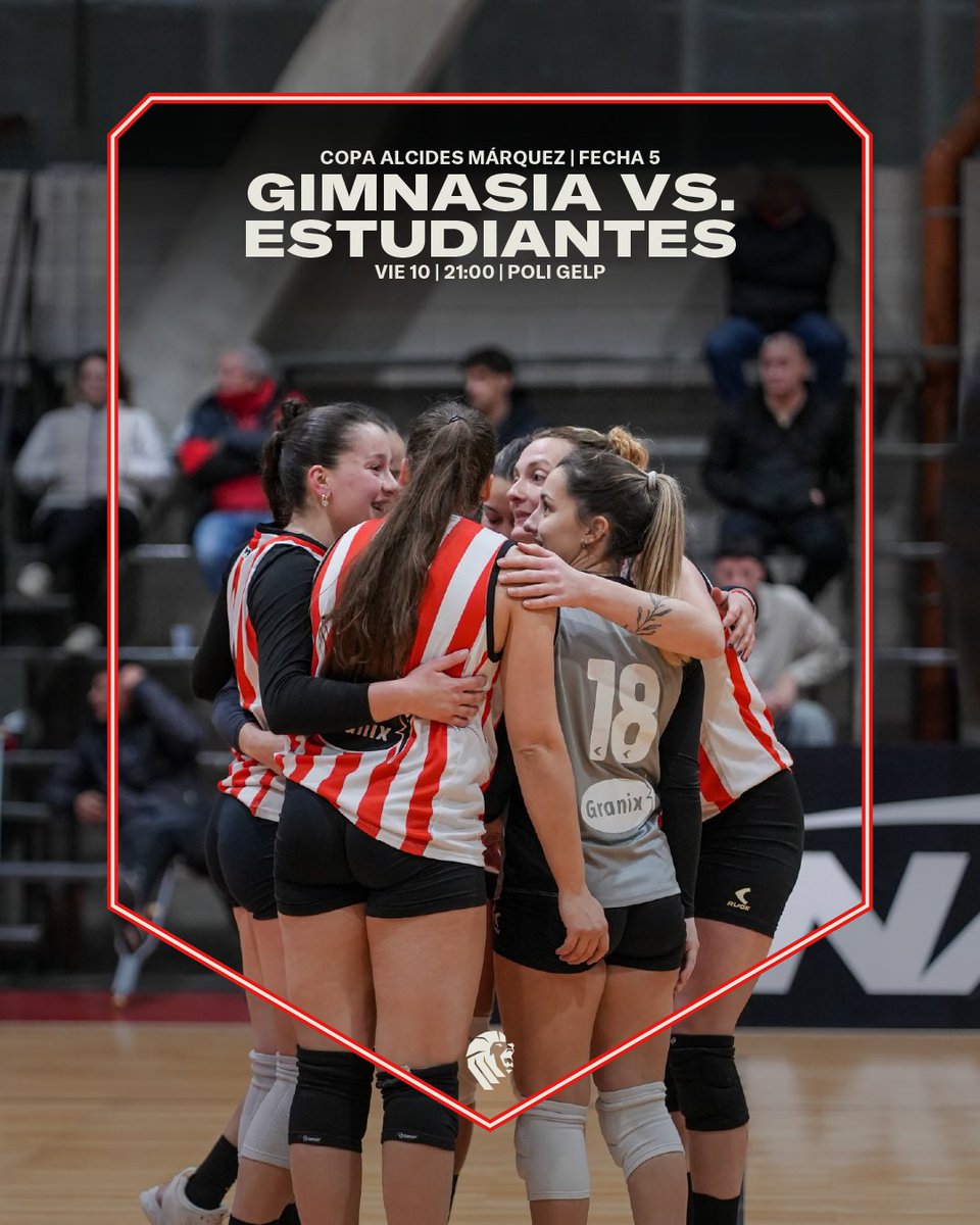 EdelpVoley's tweet photo. 🏐🇦🇹 ¡ Viernes de clásico ante Gimnasia en el cierre de la Copa Alcides Márquez!

🏆 Fecha 5
🏐 Gimnasia vs Estudiantes 
🗓️ Viernes 21hs
🏟️ Poli GELP

#VamosPincha #EDLP #EDELP https://t.co/VmzgcZHteX