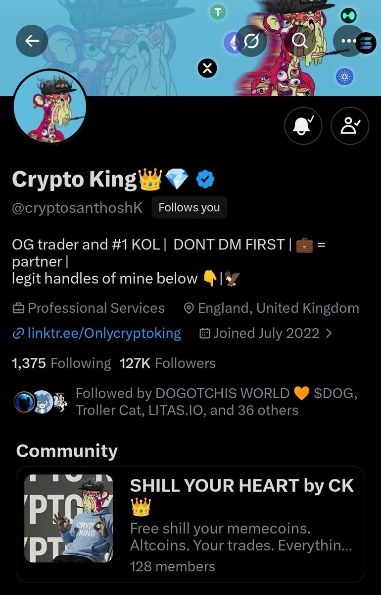 DiniZitos's tweet photo. @cryptosanthoshK Thank you,king  

Please bless my Friday 

xDWtfBALbC8ycQL8B9kvBagp2QNp8bxVrJzRorvffM4 https://t.co/5b83Fj8lj5