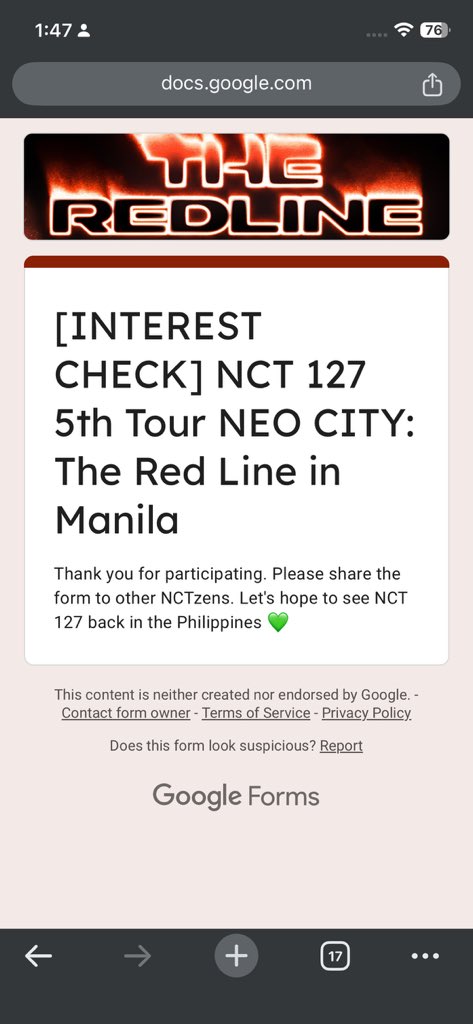 sun7cart's tweet photo. @for127ph #NCT127_TheRedlineInManila https://t.co/OoCzum5aY5