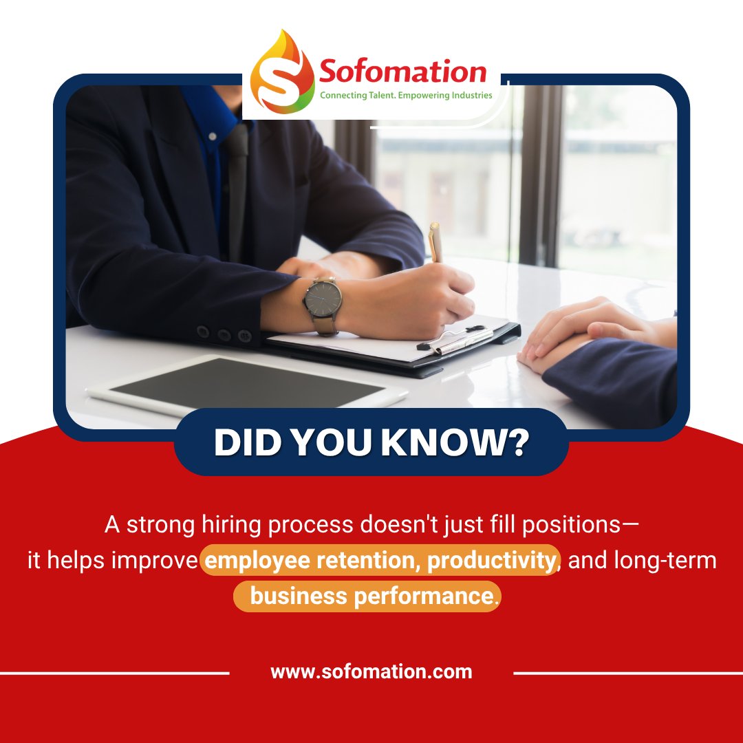 sofomation's tweet photo. 📊 Did You Know?
🌐 https://t.co/XNE6d4Qs1F
#Recruitment #Hiring #TalentAcquisition #WorkforceSolutions #BusinessGrowth #HumanResources #EmployeeRetention #HiringStrategy #RecruitmentProcess #Sofomation https://t.co/UaaljawvZa