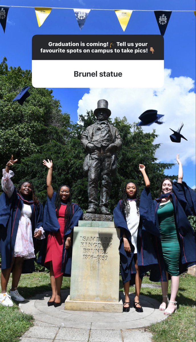 Bruneluni's tweet photo. Graduation is next week! 🎓 To help you capture the moment, we've rounded up the best spots around campus for your graduation photos. 🤩🎓

Let us know if we missed any spots? 

#bruneluniversityoflondon #bruneluni #graduation https://t.co/f3Kty4D5gK