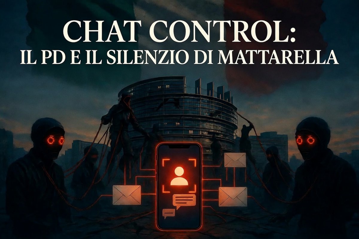 SavinoBalzano's tweet photo. Guardate che quello che è accaduto ieri con la votazione sul #ChatControl è di una gravità inaudita e va ben oltre il merito della questione.

Partiamo dal metodo. La deroga alla direttiva ePrivacy era in scadenza. Una deroga, appunto, detta Chat Control 1.0, che consente ai fornitori di servizi di analizzare automaticamente i contenuti delle comunicazioni private.

A marzo viene portata in Parlamento europeo una proposta per la proroga di quella deroga e il Parlamento dice di no: boccia la proroga. La deroga infatti scade ad aprile. Il Consiglio, tuttavia, riporta in Parlamento la proposta di proroga attraverso una procedura d'urgenza. Anche questa volta la maggioranza dei votanti si esprime contro la proroga. Siccome, però, per via della particolare procedura adottata, era necessaria la maggioranza assoluta per respingere la posizione del Consiglio, il Chat Control 1.0 è passato.

Ora, restando al metodo: come si può non vedere che l'architettura europea presenti un evidente problema di legittimazione democratica? Gli unici rappresentanti eletti direttamente dai cittadini sono i membri del Parlamento europeo, un organismo che, per poteri e funzioni, non è nemmeno lontanamente paragonabile ai parlamenti nazionali. Nonostante ciò, ogni qual volta prova a esprimere un dissenso, anche nella sua condizione di debolezza istituzionale, emergono meccanismi che possono di fatto aggirarne la volontà.

È una dinamica che abbiamo già visto anche su altri dossier europei, come il #Mercosur, dove il Parlamento ha espresso forti riserve sull'accordo, arrivando a chiedere un parere alla Corte di giustizia, mentre il processo politico è andato avanti.

Come si può accettare che i destini del nostro Paese e del nostro popolo vengano decisi da un manipolo di tecnocrati lontani dal controllo democratico e rispondenti a logiche che nulla hanno a che vedere con la volontà dei cittadini? È questo che ha in mente Sergio #Mattarella quando incensa, sommerso dagli applausi, la cosiddetta sovranità europea? Una sovranità che nemmeno esiste: un abuso, un sopruso, una sopraffazione bella e buona. Siamo oltre la limitazione della sovranità e non è più nemmeno una cessione: questa è un'estorsione di sovranità. Inaccettabile.

E adesso veniamo al merito della questione. La deroga, il Chat Control 1.0, consente ai fornitori di servizi di effettuare la scansione automatizzata delle comunicazioni private. Una questione di enorme portata. Ce lo ricordiamo cosa recita l'articolo 15 della nostra Costituzione? 

Eccolo: «La libertà e la segretezza della corrispondenza e di ogni altra forma di comunicazione sono inviolabili. La loro limitazione può avvenire soltanto per atto motivato dell'autorità giudiziaria con le garanzie stabilite dalla legge».

E dunque mi domando: tutti quelli che ci fanno una testa così sulla tutela dei nostri principi costituzionali, sulla necessità di indugiare ancora su fascismo e antifascismo, dove sono finiti? Come la pensano? Ve lo dico io: la maggioranza della delegazione del Partito Democratico ha sostenuto questa iniziativa europea.

Anche qui, il Presidente della Repubblica, garante della Costituzione, non ha nulla da dire? Al di là dei suoi poteri, che evidentemente non gli consentono alcun intervento formale o procedurale, non ha nulla da affermare? E i media, la cosiddetta informazione, la stampa?

Serve davvero una reazione popolare: non è possibile non cogliere la gravità della situazione, lo svuotamento della nostra democrazia, il progressivo asservimento dell’apparato istituzionale del Paese a poteri che perseguono strategie in netto contrasto con il nostro interesse nazionale. Basta!