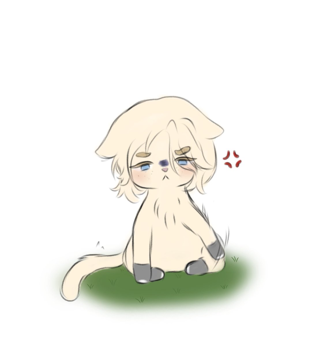runikaruletka's tweet photo. AU 

"And then something happened that Gamer never expected.
Sandals flew to the side. He carelessly dropped one
and kicked the other, as if it was his worst enemy."

I liked this scene so much that I immediately imagined a cat wearing socks and trying to take them off. >^< https://t.co/yA90ki6f9E