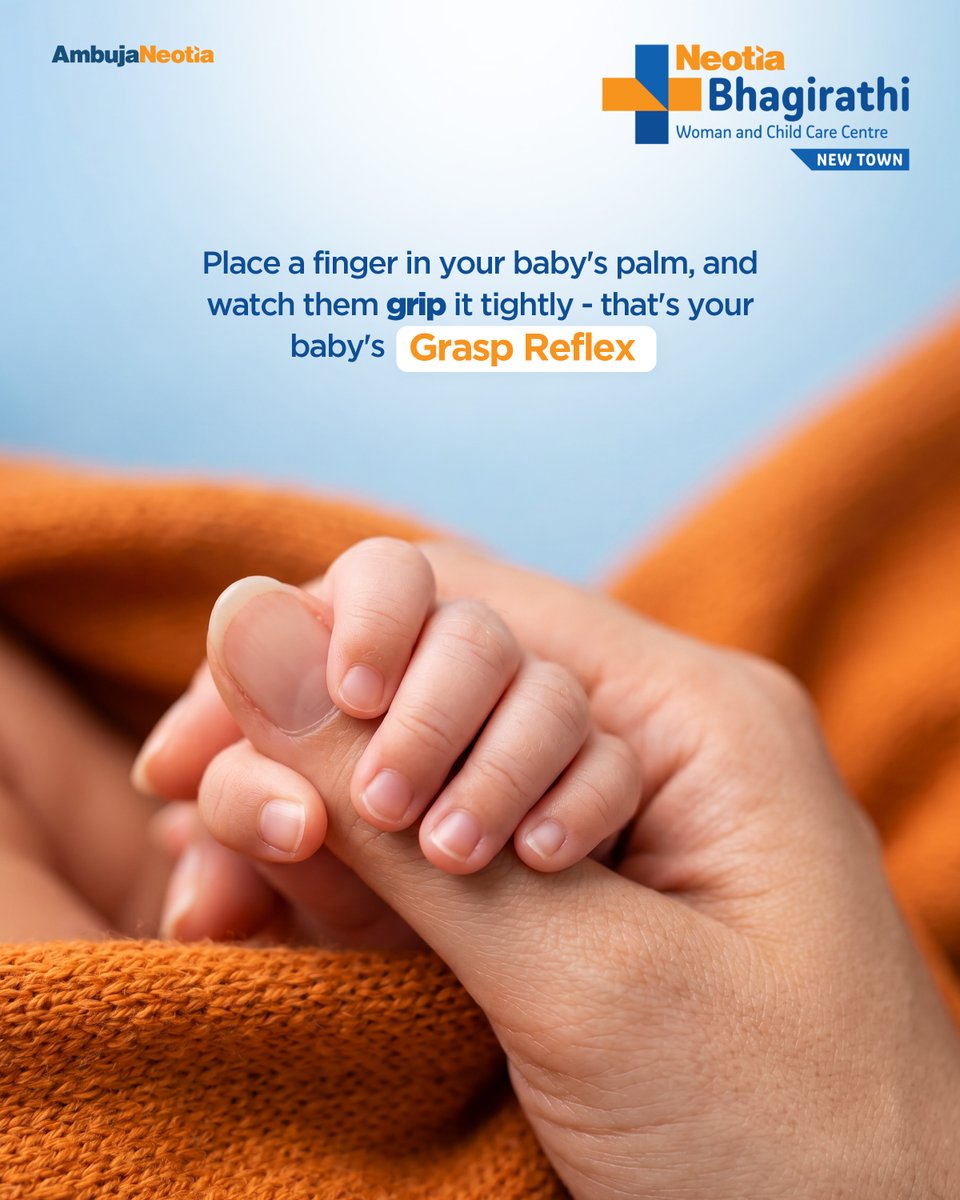 BNWCCC's tweet photo. Newborns come with built-in reflexes that fascinate every new parent. From the rooting reflex to the startle response, these tiny movements are big signs of healthy development. Learn what to expect in your baby's first check-up. #NewbornCare #DidYouKnow #NeotiaBhagirathi https://t.co/8mNpYpQv7l