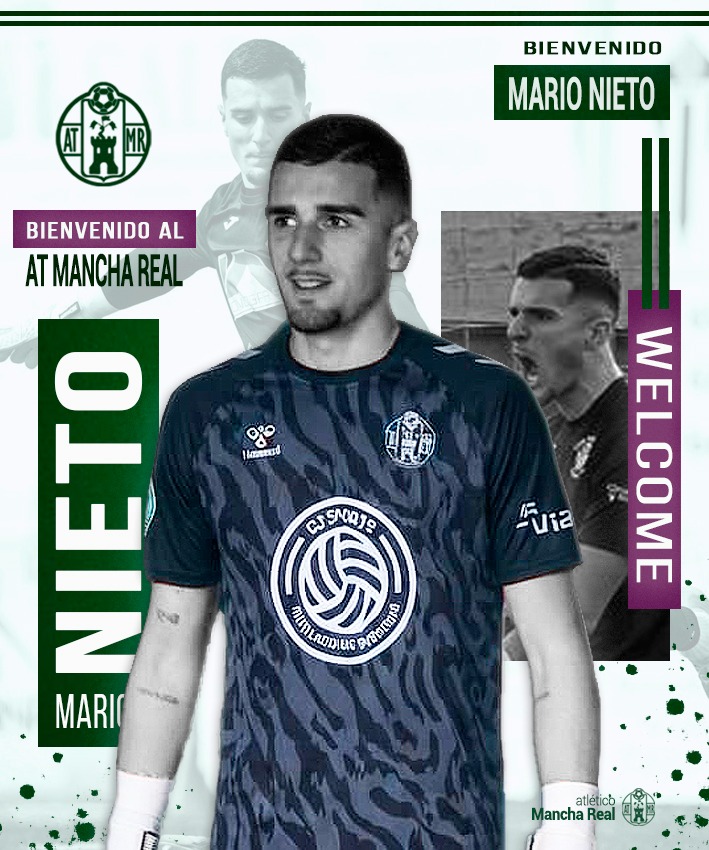 atmanchareal's tweet photo. 🔊🅵🅸🅲🅷🅰️🅹🅴🔊

🔒¡Cerrojo para la portería verde!

Mario Nieto llega al equipo verde tras una gran temporada en el CD Tarancón, con 15 porterías a cero. Formado en la cantera del Deportivo Alavés, aporta seguridad, carácter y talento bajo palos

¡Bienvenido a tu nueva casa! https://t.co/Ju4742fDSe