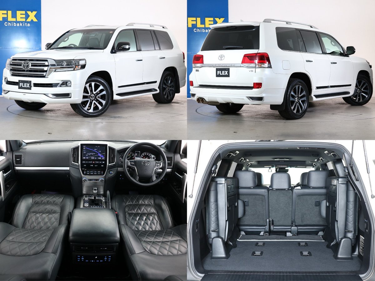 新旧ホワイト対決🚙 ⬜️希少Gフロンティア ランクル200 後期ZX