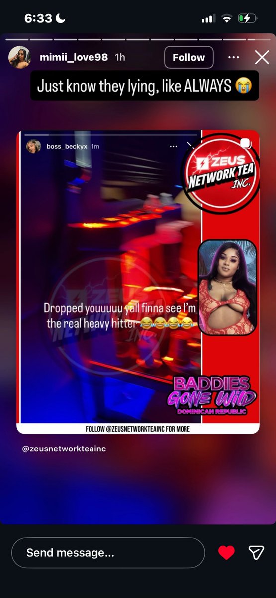 Jaeblu_0's tweet photo. Wait cus Mimi just said Becky's lying lmao- #BaddiesGoneWild https://t.co/46uIOhUGei