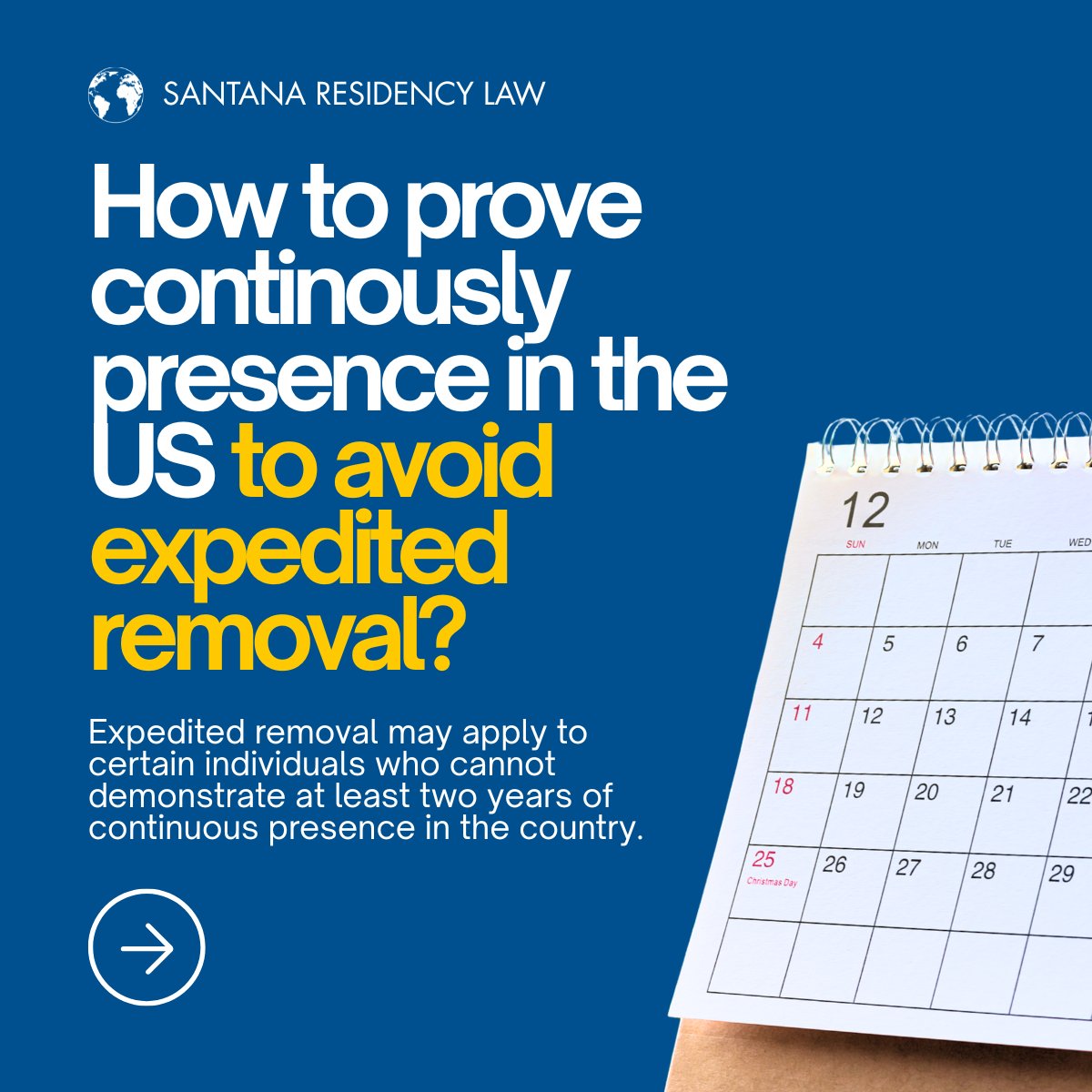 SRLawPA's tweet photo. A recent decision allows expedited removal for certain people who cannot prove 2 years of continuous presence in the U.S. Keep dated records such as leases, bank statements, medical or school records, and tax returns. 

📞 305-916-4800 

#ExpeditedRemoval https://t.co/WUp2LgxtPU