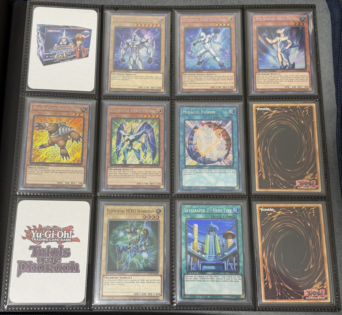 tomato56521445's tweet photo. ◯SPEED DUEL GX(Secret Rare)
◯Trials of the Pharaoh Promo
◯SPEED DUEL TOURNAMENT PACK

ノーマル達は数が多過ぎるので割愛しますが
SPEED DUELにおけるHERO系カードコンプリート出来ました🦸‍♂️✨
(ひょっとしたら漏れあるかも) https://t.co/julQyGPcs2