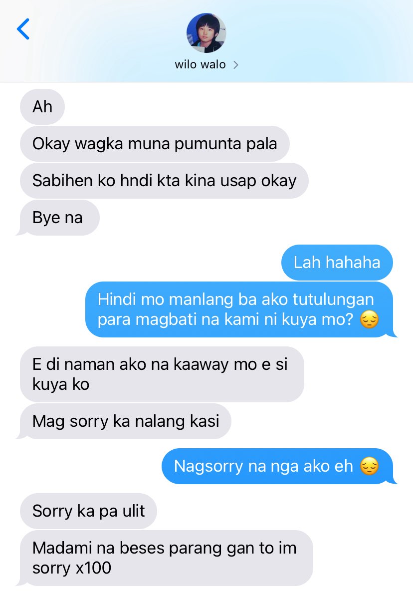 leeujis's tweet photo. wilo: ain’t my prob, labas ako dyan 😆 https://t.co/SvYQ09TGk9