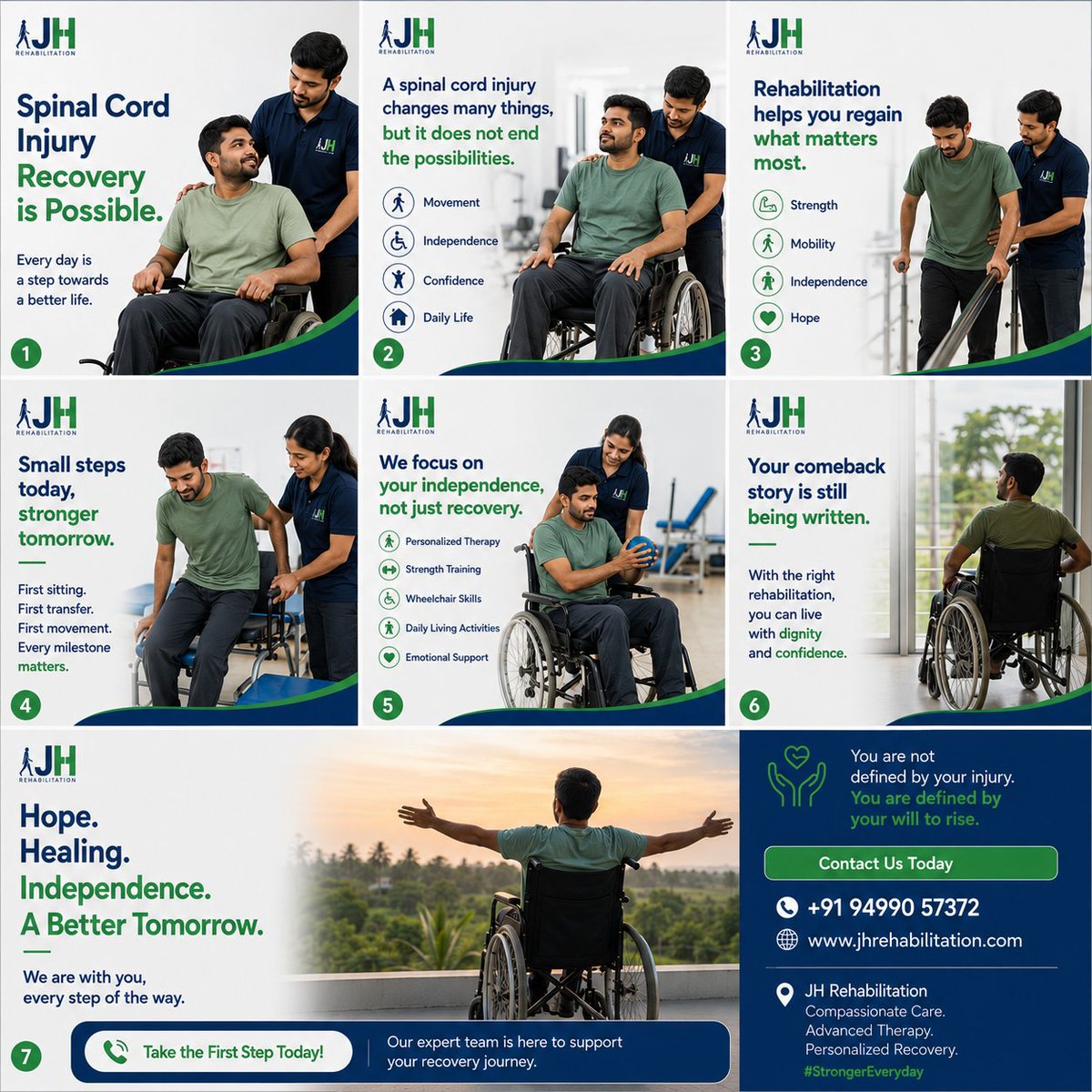 JHRehab's tweet photo. Spinal Cord Injury Recovery is Possible
Recover with confidence at JH Rehabilitation – a Physiatrist-led Standalone Neuro Rehabilitation Hospital providing personalized care through an interdisciplinary team.
📞 Admission &amp; Consultation: +91 9499057372
🌐 https://t.co/UMP2WHUv6u https://t.co/ocXa7RDXGV