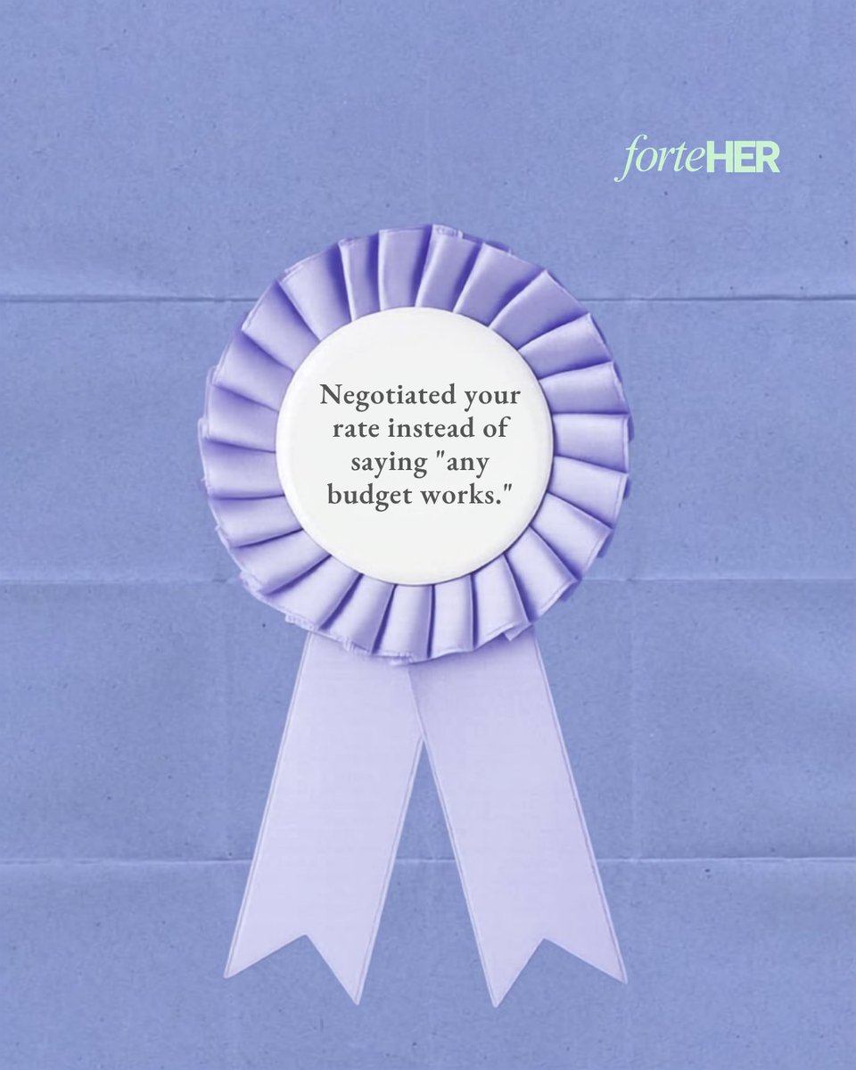 forteherhq's tweet photo. Tiny wins deserve celebrating too. 🥹💛

Sometimes the win isn't landing the client, getting the promotion, or going viral.

It's finally sending the pitch or even applying even when you don't feel 100% ready.

What's one little win you're celebrating this week? https://t.co/2HBA3N433l