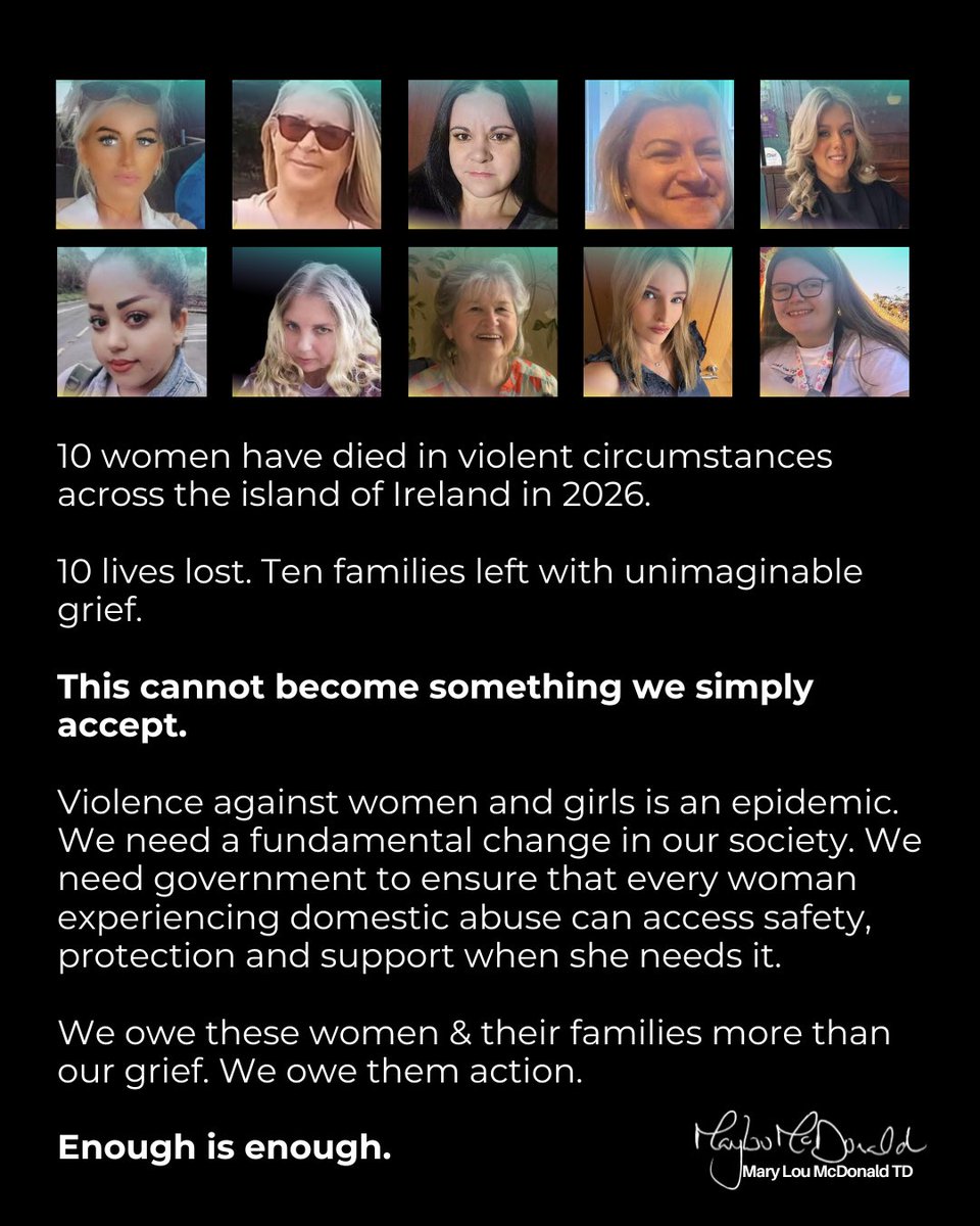 MaryLouMcDonald's tweet photo. This cannot become something we simply accept. https://t.co/sFQJ3JEfOT