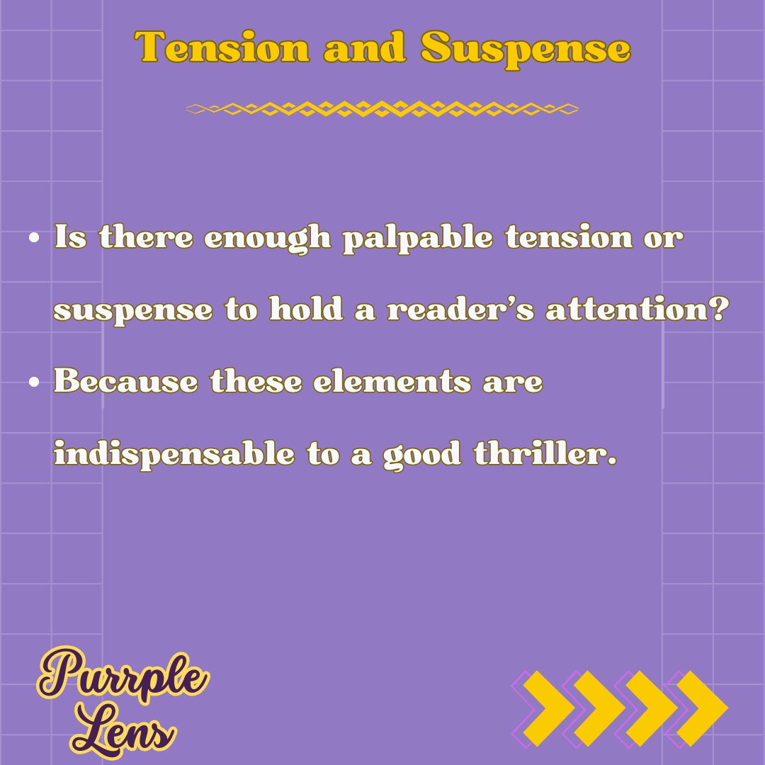 PurrpleLens's tweet photo. ✨ If you're writing thrillers, these questions serve as the heart and soul of what you must ask your beta reader. Choose @PurrpleLens for comprehensive answers to all your doubts. #WritingCommunity #BetaReader #Thrillers
(1/2) https://t.co/YJ6jKu5gtl