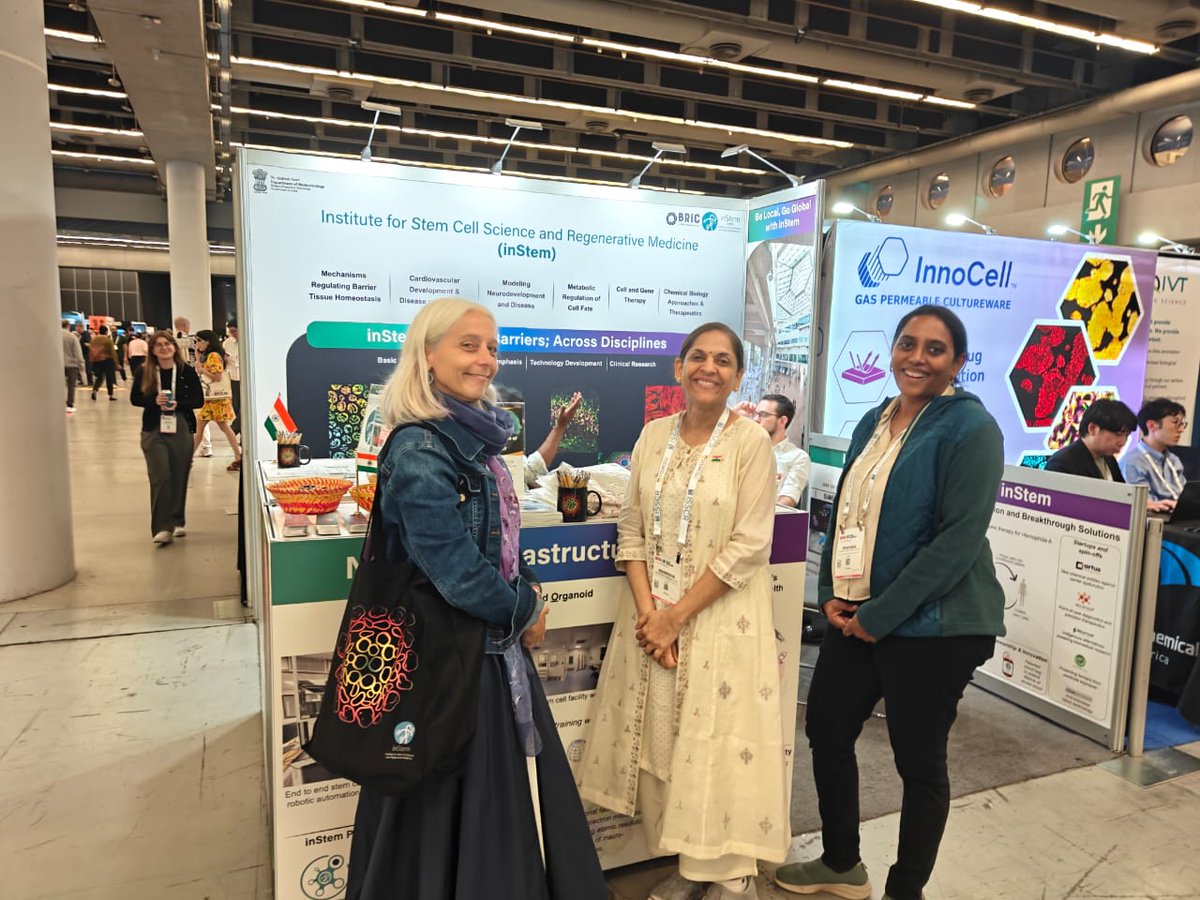DBT_inStem's tweet photo. The conversations at the BRIC-inStem Booth (#1006) have been as exciting as the science at #ISSCR2026.

From engaging with pioneers and leaders in developmental and stem cell biology to exchanging perspectives on ethics, policy, regulation, and the responsible translation of emerging stem cell technologies, our booth has become a hub for meaningful scientific dialogue and new collaborations.

Visit us at Booth #1006 we'd love to continue the conversation!

#StemCells #DevelopmentalBiology #RegenerativeMedicine #SciencePolicy #Bioethics

@ISSCR @BricDbt @DBTIndia