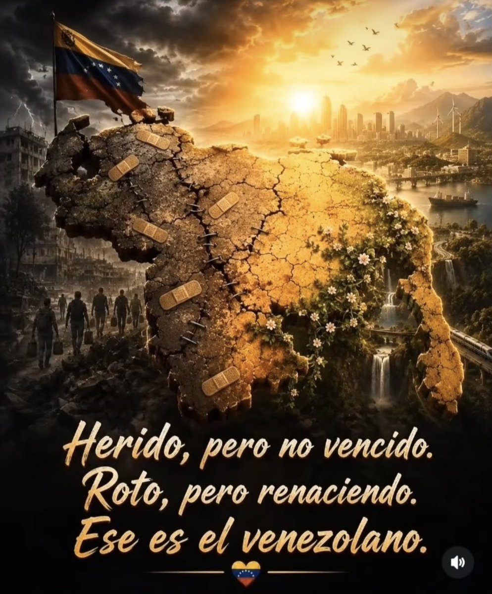 MartaEscalona65's tweet photo. Un pueblo que sana sus propias grietas 
A los que sienten que lo han perdido todo menos el dolor. #Venezuela https://t.co/xQgm0epwPm