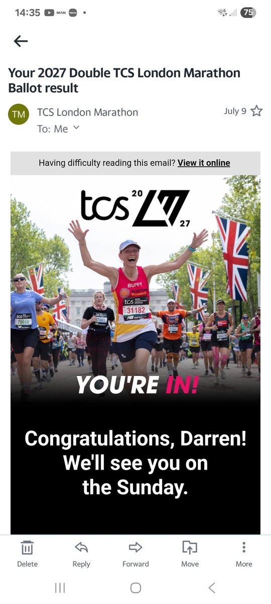 milney76's tweet photo. So...think i better get training for this london marathon then 😬 https://t.co/AVx838R7wQ