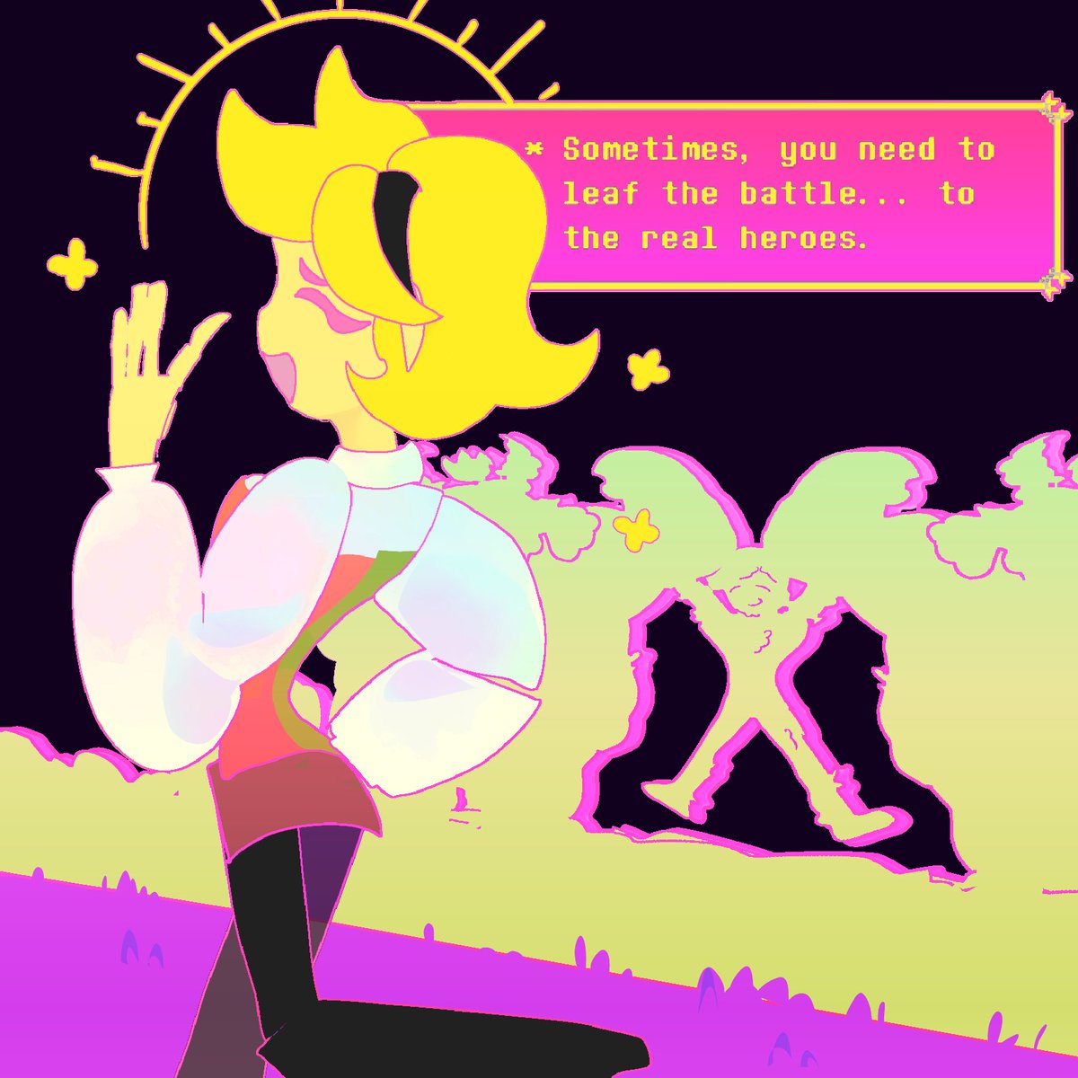 st4rjamz_'s tweet photo. ⚢ she's a 𝓫𝓻𝓪𝓽  🩷
#flowery #deltarune #deltarunechapter5 https://t.co/9OXSThGke6