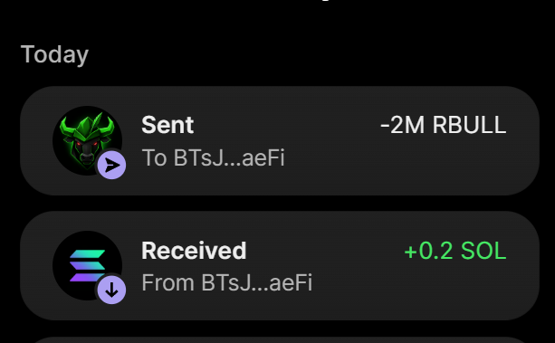 RobinBullSolana's tweet photo. Purchase of  2 MILLION $RBULL completed for 0.2 $SOL

TX:- https://t.co/5Zx5QXMG0b

Buy $RBULL ON X 
Send between 0.2 SOL and 10 SOL to: RBU1SkSjGWRokv8QAcv85sWFGhTg6YQDVJRejHif9Yy

1 SOL = 10M $RBULL
5 SOL = 100M $RBULL 

Retweet &amp; Drop SOL Address https://t.co/hqSmf2Z2Q0