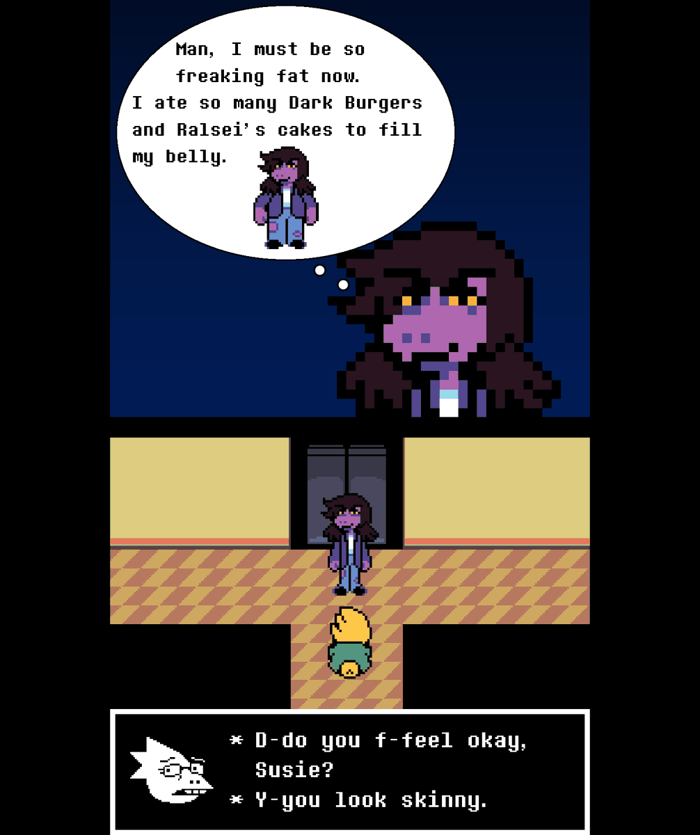 _MaxNeon_'s tweet photo. //she hasn't eaten proper food for days
#deltarune #susie https://t.co/fD6lnR3HG2