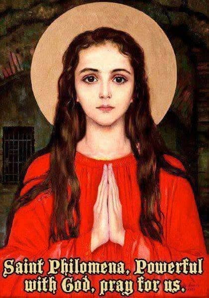 MariaAngelaGrow's tweet photo. Act of Consecration to Saint Philomena
(To be said on the 11th day of every month.)
.
Illustrious Virgin and Martyr, St. Philomena, whose name and miracles are known even to the ends of the earth, graciously be pleased with the confidence we place in thy intercession, as we come to commend to thy special protection the health of our little family. Obtain for us health of soul and body, for in these days we have need of both. Make us strong in word and work, so that every thought, word and action of our lives may procure the glory of the Sacred Heart of Jesus.
.
St. Philomena, pray for us. 3x