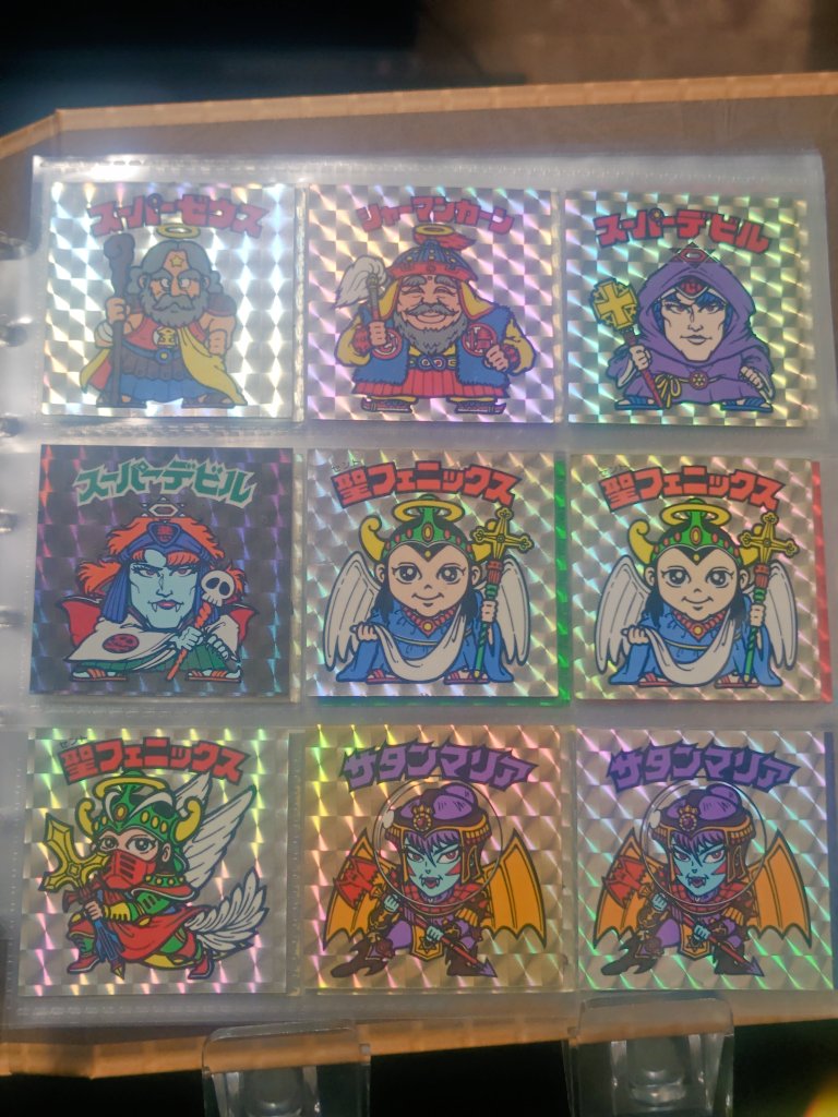 1_sjhe's tweet photo. ビックリマンて言ったら前半の弾が人気あるよね😁個人的に金プリ銀プリのサタンマリアが好きかな💎 https://t.co/0y0y9i43MO