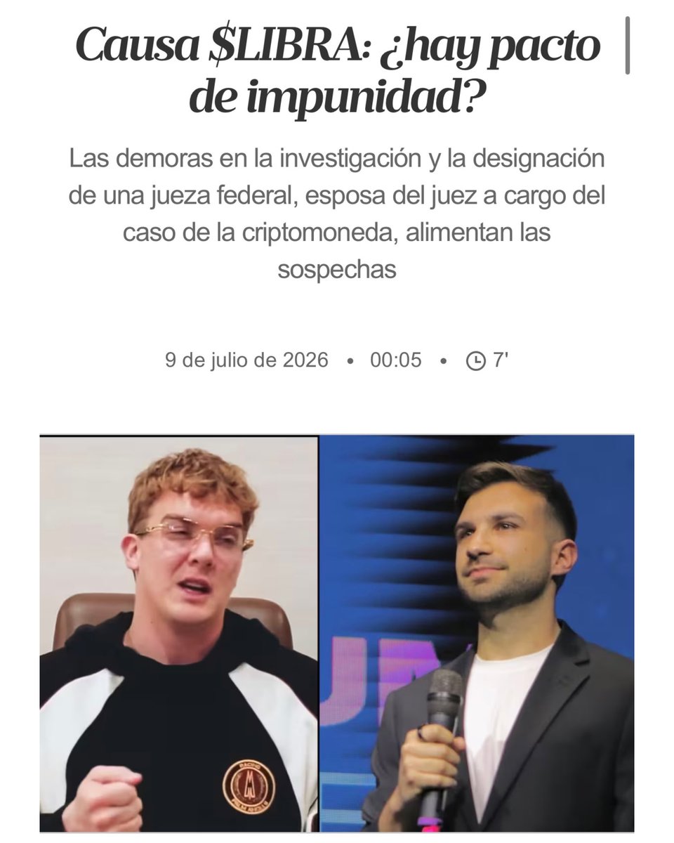 maxiferraro's tweet photo. El pacto de impunidad está en marcha.

Recomiendo esta nota de @DSantaCruzok sobre $LIBRA y los pliegos de jueces y fiscales en el Senado.

Leela acá: 
https://t.co/mvdMI2QCA4