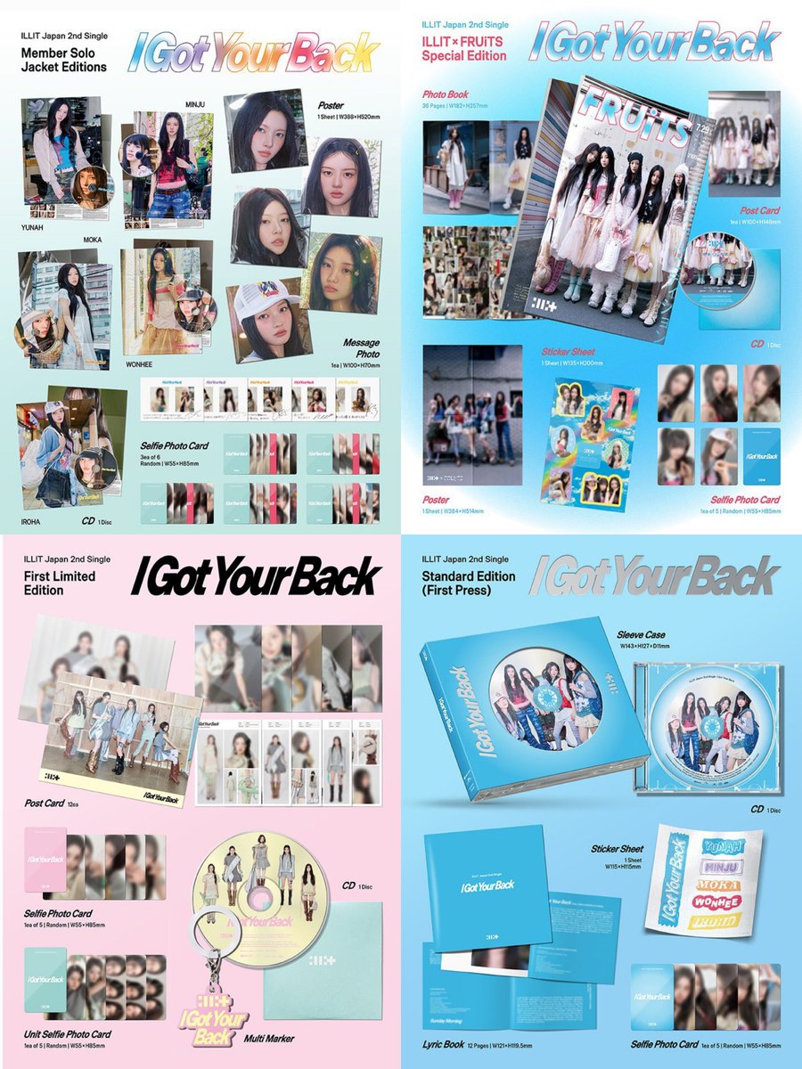 theillitnews_'s tweet photo. ILLIT Japan 2nd Single "I Got Your Back" album details have been revealed. The album is now available for purchase on Weverse Shop! 

#ILLIT #아일릿 https://t.co/MlQAqHxd1P
