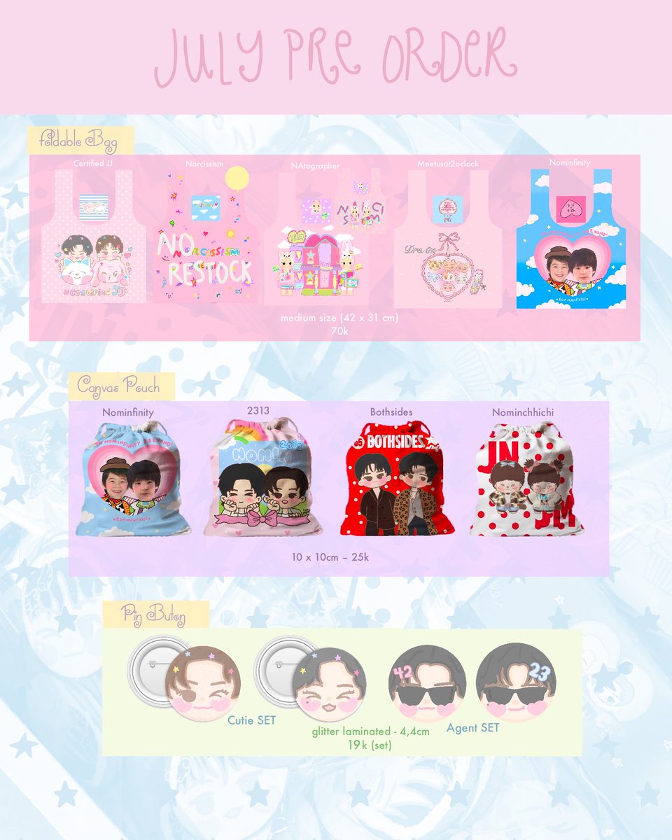 edamame2313's tweet photo. [HELP RT] 

July Pre Order - Edamame2313 

🌟 sticker die cut, sticker sheets, shopping bag, pouch and pin button🌟 

📆 10-17 July 2026 
🔗 https://t.co/HdmSR6lgg5 https://t.co/DtQd3ISNLU