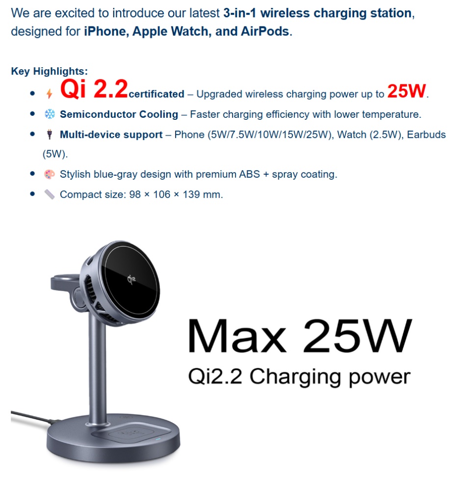 gybbtech's tweet photo. 14USD get Qi2.2 magsafe wireless charger 25W 😄 
DM at +86 13534077145 🥰 ,Wait for your inquiry https://t.co/eaOxPUQyMu