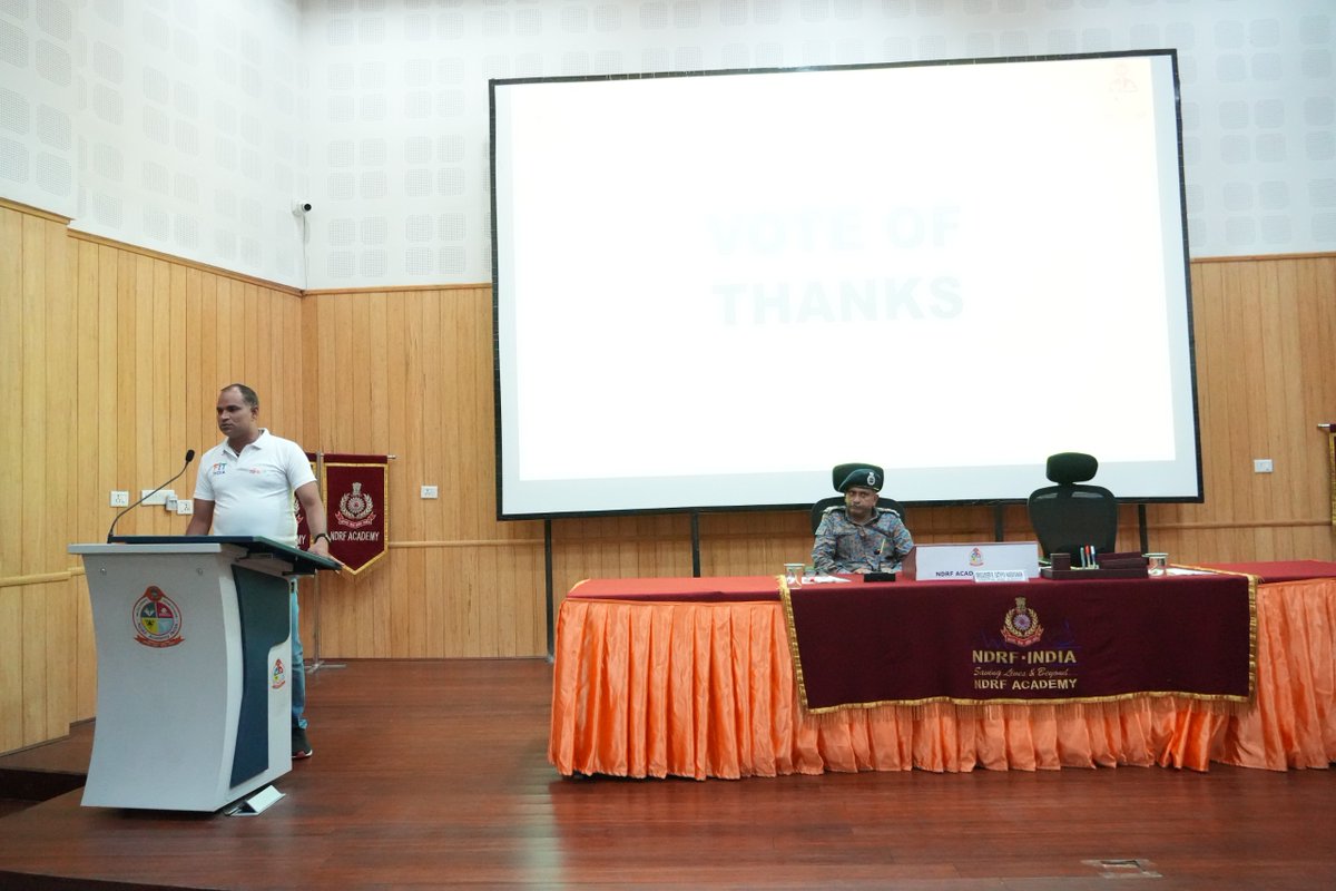 AcademyNdrf's tweet photo. Today, the Closing Ceremony of the Emergency Response to Rail Transport Accident Course (Sl. No. 20) was held at the NDRF Academy, Nagpur. https://t.co/kXztKqpJxd
