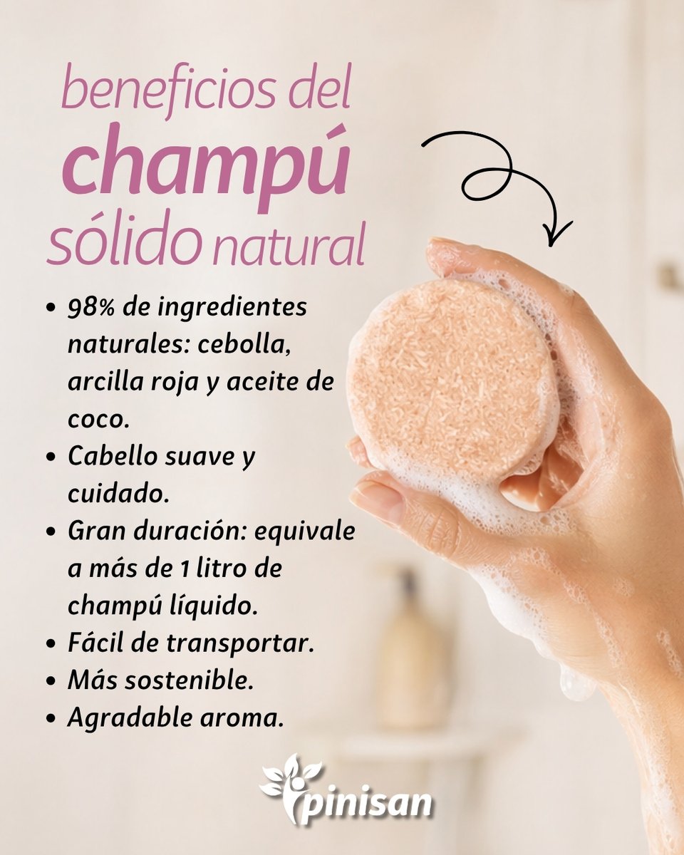 PinisanLabs's tweet photo. 🧼 Dale a tu cabello el cuidado natural que se merece. 🌿✨

Descubre nuestro Champú Sólido Revitalizante con cebolla, arcilla roja y aceite de coco, una fórmula con un 98% de ingredientes naturales que combina limpieza suave y cuidado capilar. 💚

¡Te encantará su aroma! 😍 https://t.co/YMnhoTDnoH