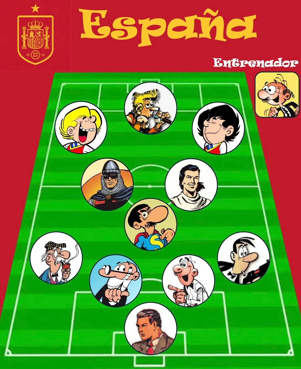 ObelixOnLine's tweet photo. Visto en el Caralibro, no me he podido resistir.

No sabía que el seleccionador español tenía tan buena visión del juego... https://t.co/UhlvnxEaC9