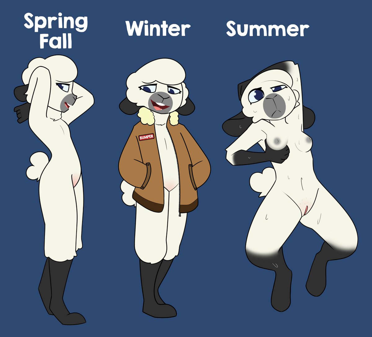LupoPossum's tweet photo. A Seasonal Guide to the world's Yearning-est sheepy https://t.co/TtaHWsliyy
