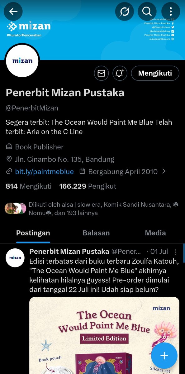 rainydy_'s tweet photo. @PenerbitMizan Done. Wish me luck 😊

Yuk ikutan @AlebelPuza @farida_271 @My_Name_Mmt https://t.co/ErSEXkUnIr